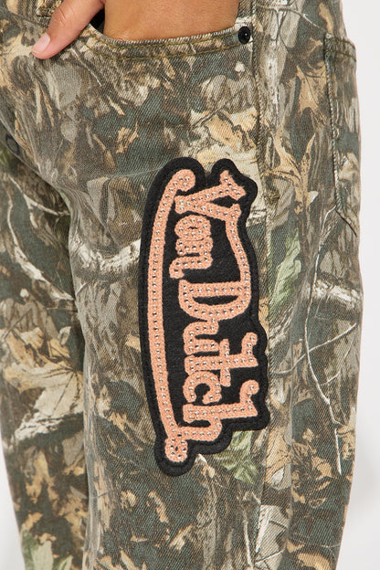 Mini Von Dutch Camo Straight Leg Jeans - Camouflage