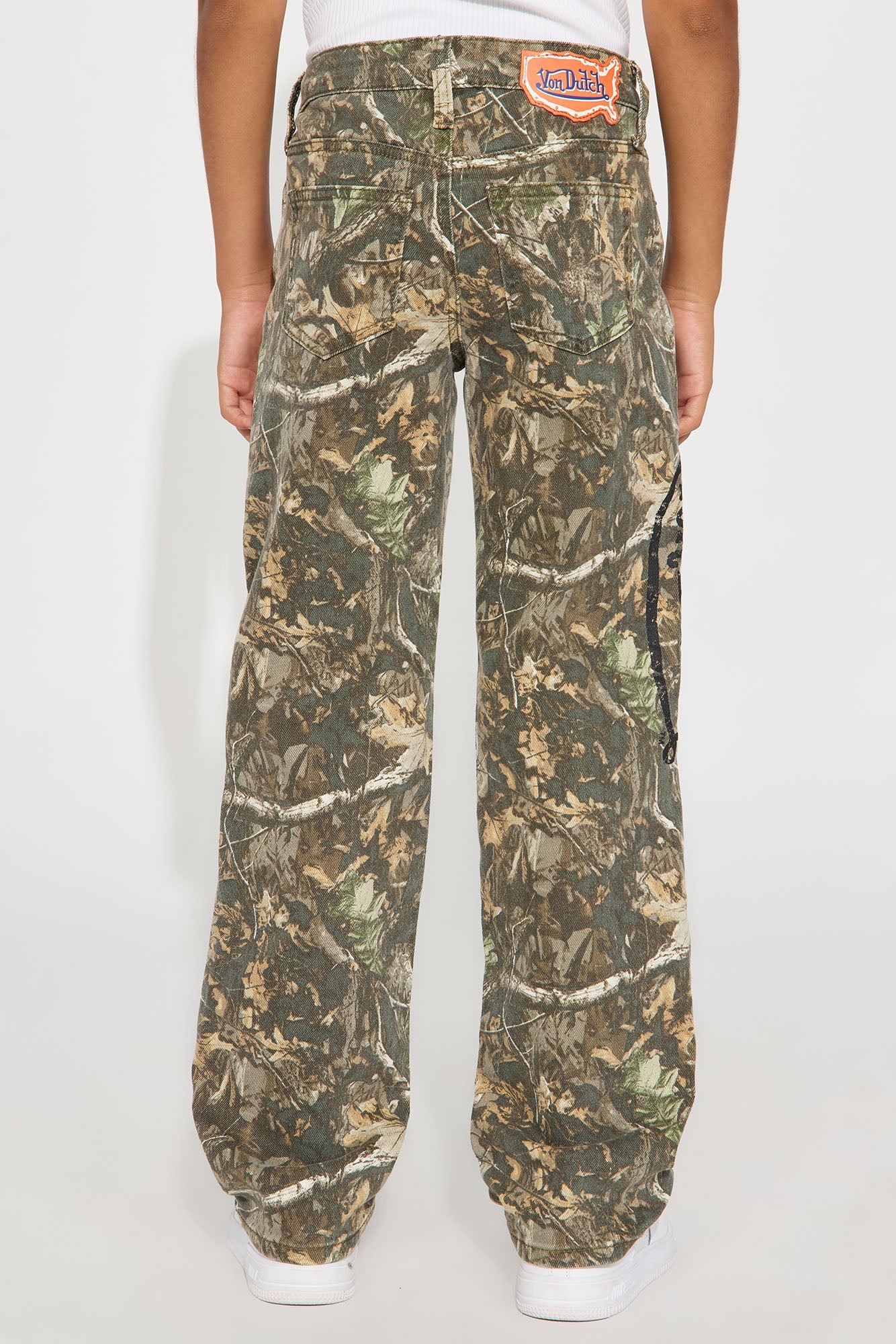 Mini Von Dutch Camo Straight Leg Jeans - Camouflage