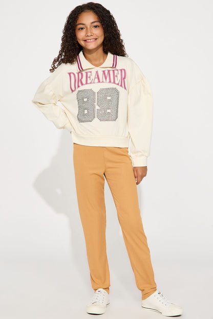 Mini Steady Dreamer Legging Set - Khaki/combo