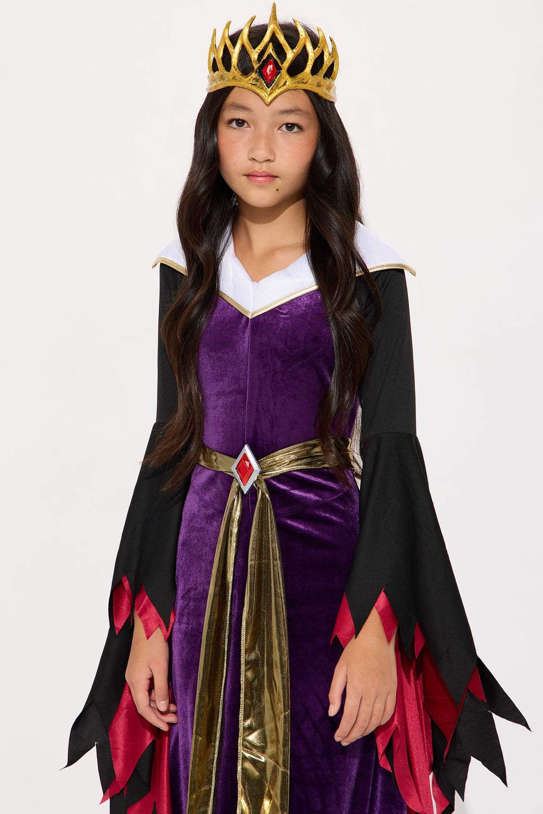 Mini Evil Queen Costume - Purple/combo