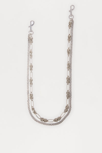 Front Row Stacked Pant Chain - Silver