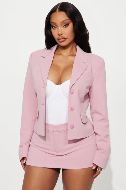 Somewhere In Paris Blazer - Pink