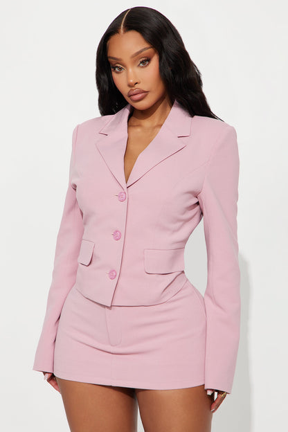Somewhere In Paris Blazer - Pink