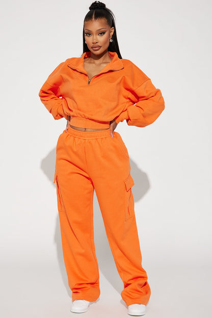 Rested Lounge Pullover - Orange