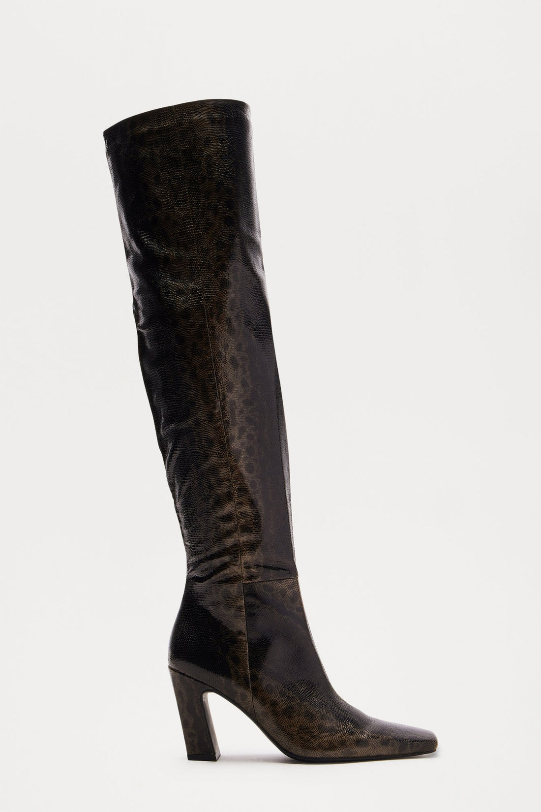 Maxton Thigh High Boots - Green