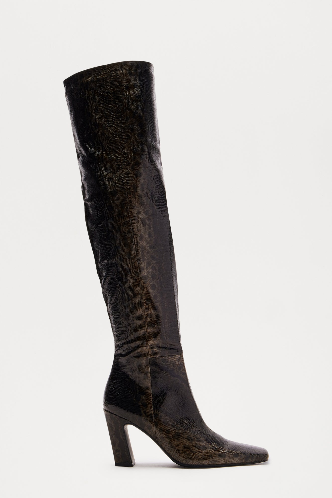Maxton Thigh High Boots - Green