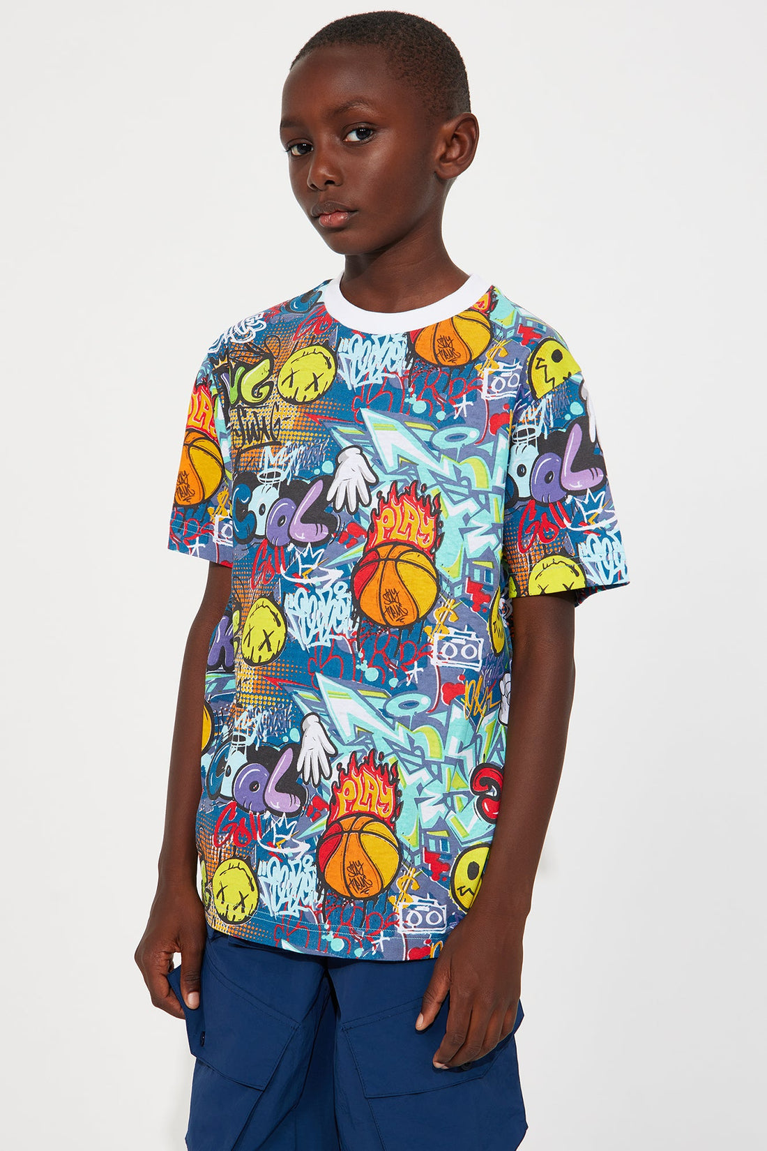 Mini King Mindset Jersey T-Shirt - Multi Color