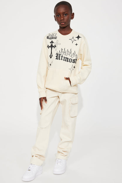 Mini Radical At Most Fleece Sweatshirt - Sand