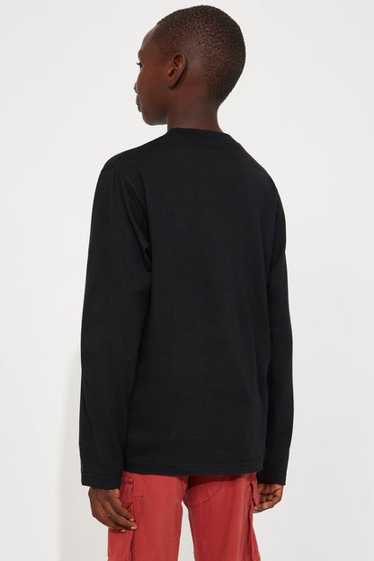 Mini Heavenly Doves Long Sleeve Tee - Black