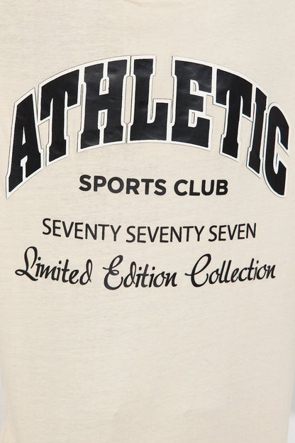 Mini 777 Athletic Front/Back Long Sleeve Tee - Sand