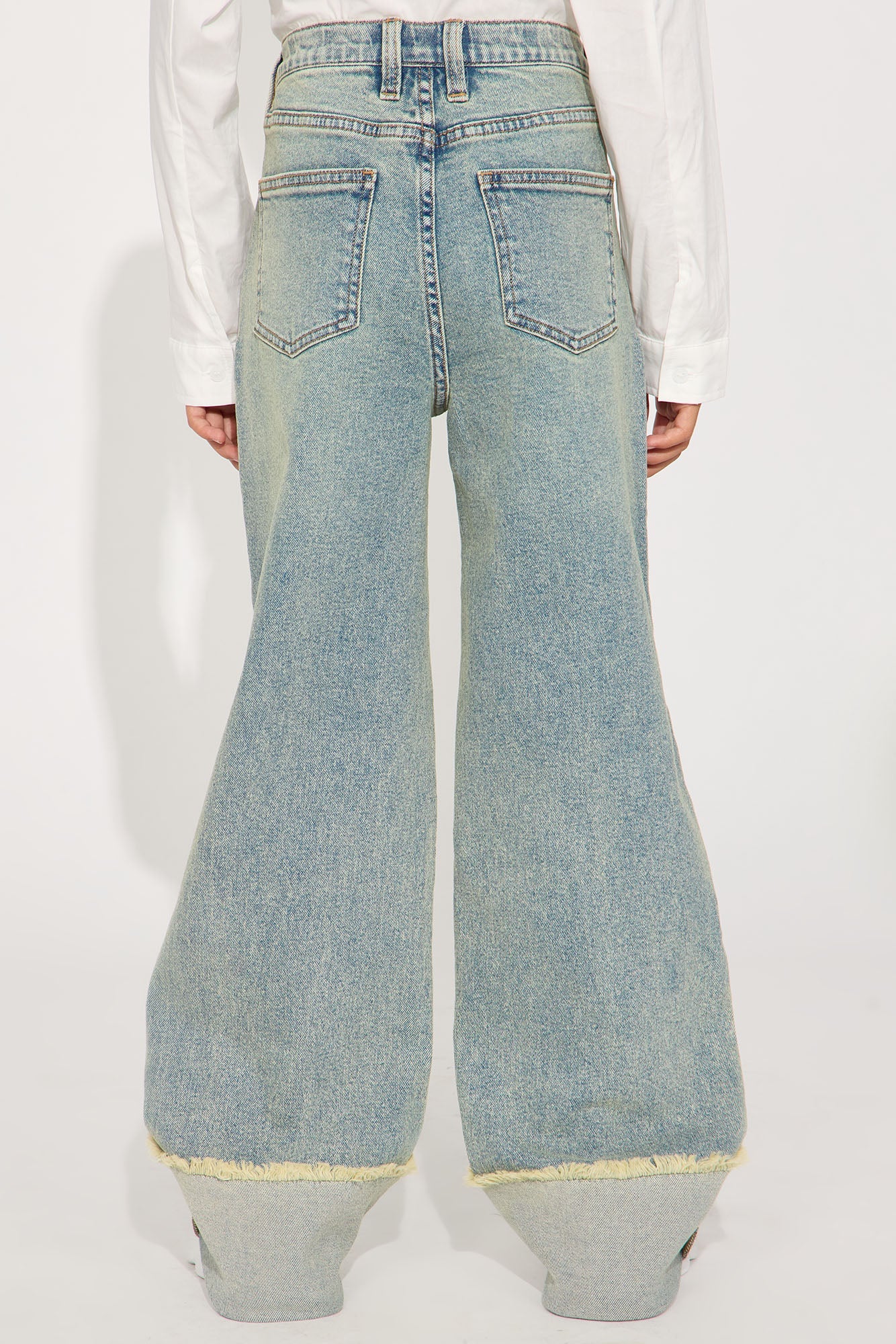 Mini All The While Cuffed Wide Leg Jeans - Vintage Wash