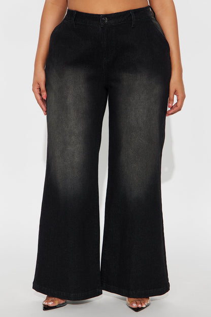 Delusional Drop Waist Jeans - Black