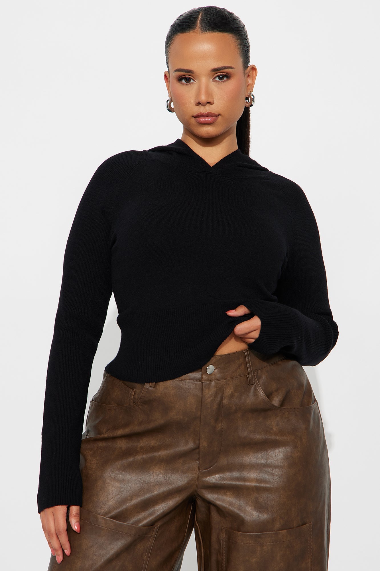 The Everyday Hooded Sweater - Black