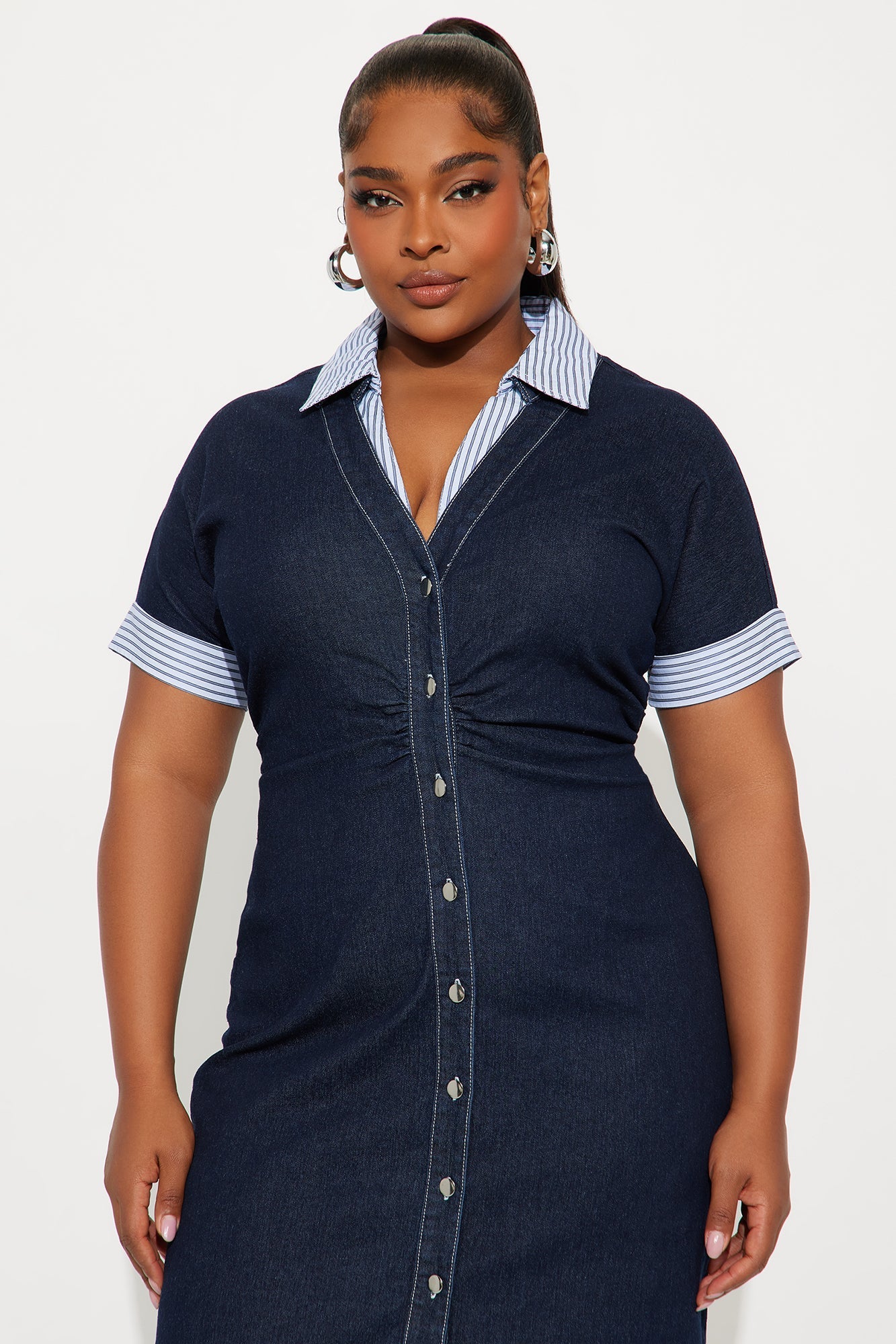 Dream Chaser Denim Maxi Dress - Dark Denim