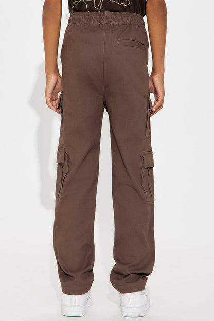 Mini Slim Double It Cargo Pants - Brown