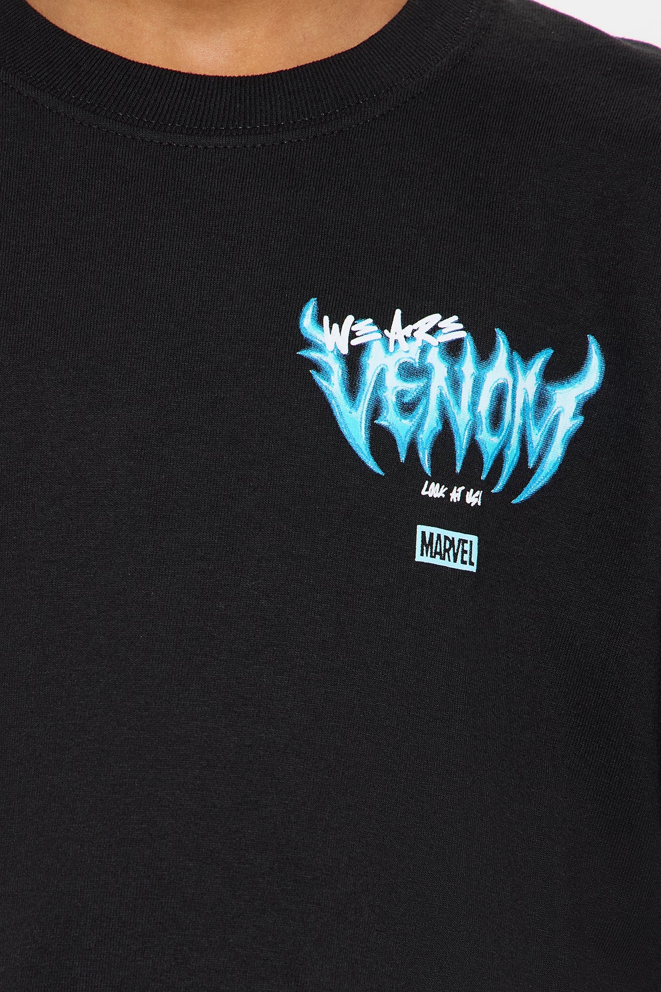 Mini Venom Along Came A Spider Oversized Short Sleeve Tee - Black