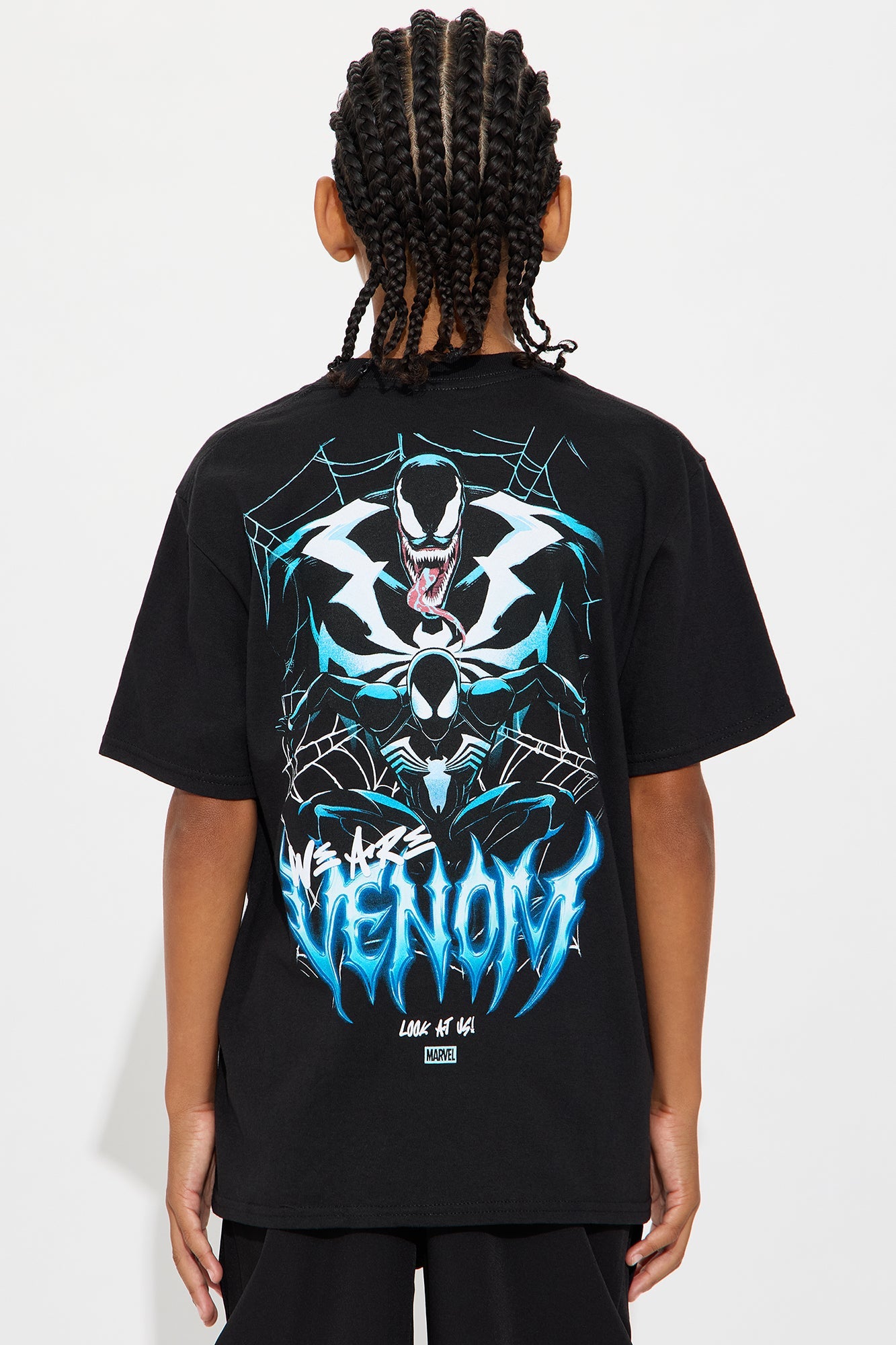 Mini Venom Along Came A Spider Oversized Short Sleeve Tee - Black