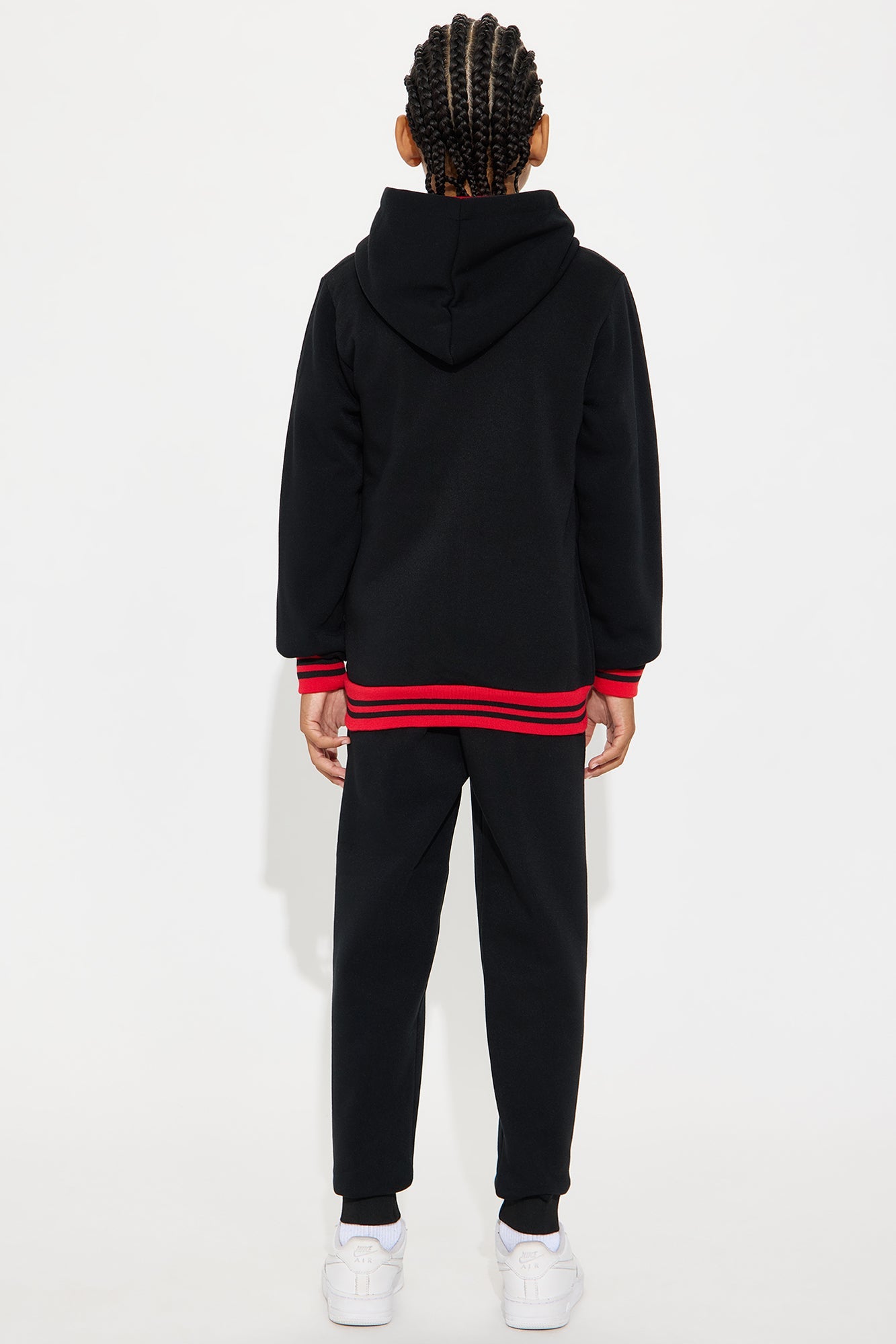 Mini Pure Luxury Hoodie and Jogger Pant Set - Black/combo