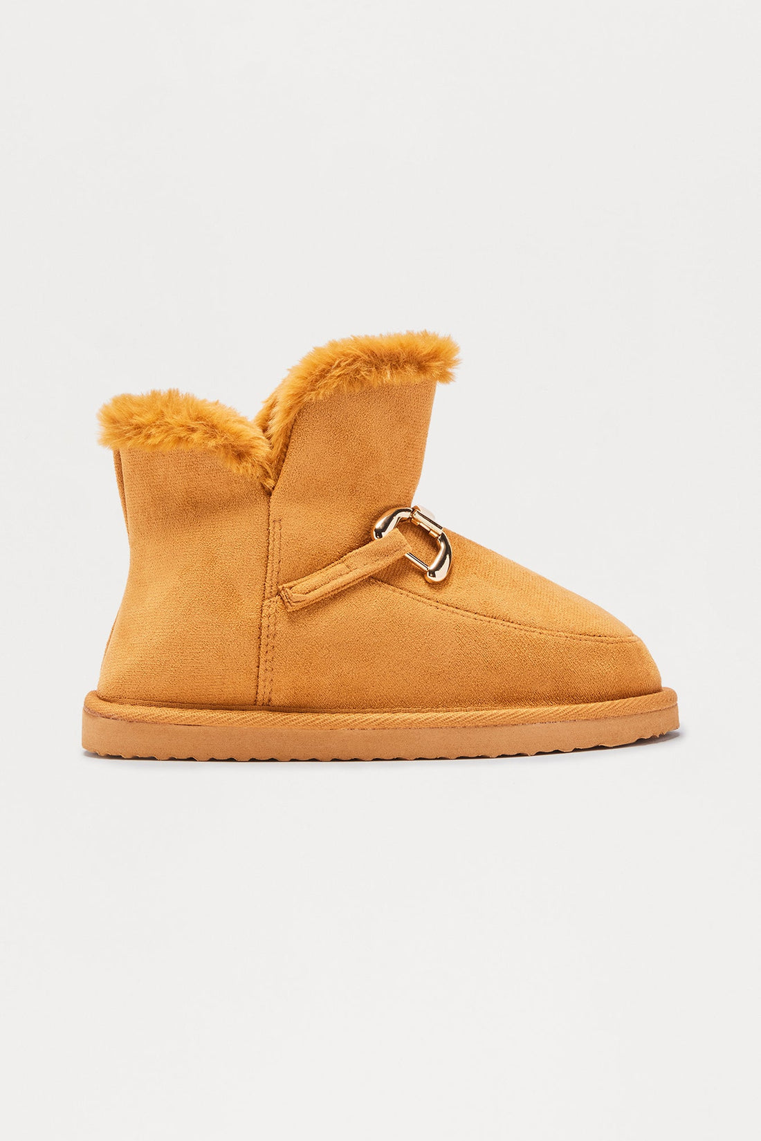 Mini Kacey Faux Fur Boots - Tan
