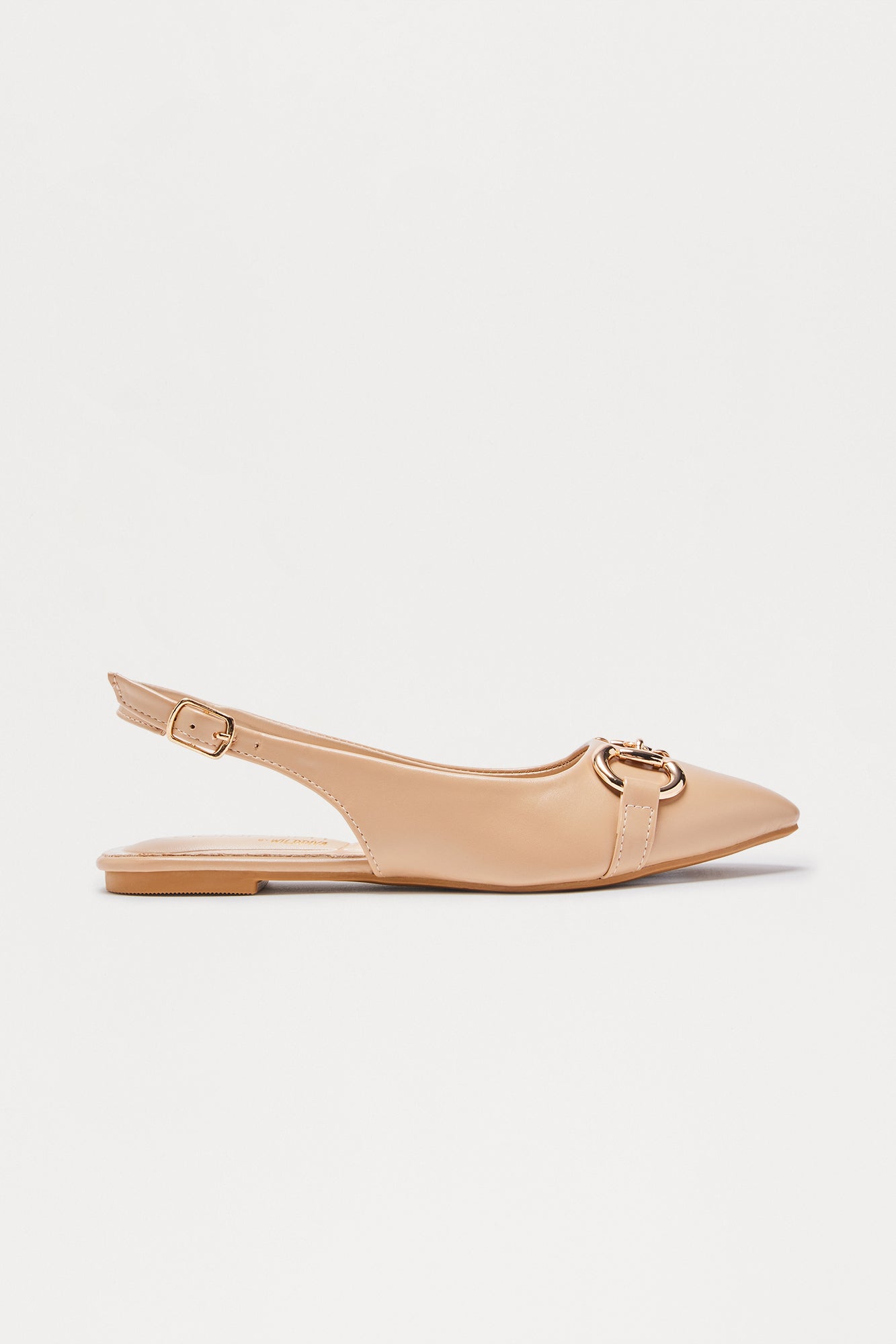 Yale Hardware Slingback Flats - Natural