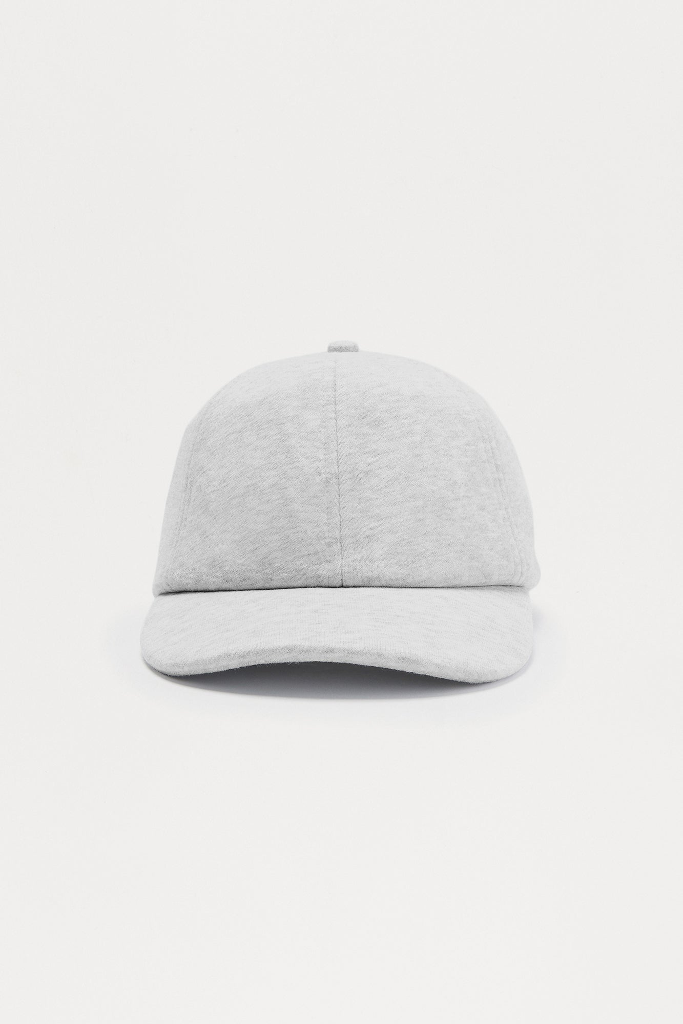410 Fleece 6 Panel Baseball Hat - Heather Grey