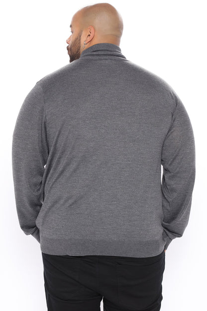 DeAngelo Turtleneck Sweater - Charcoal