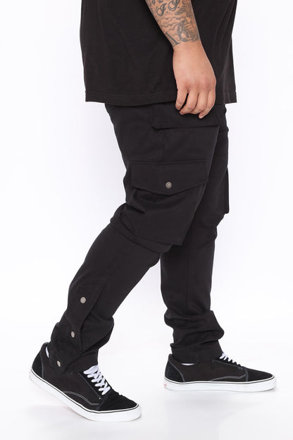 Worker Slim Cargo Pants - Black