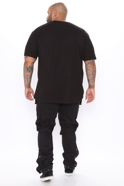 Worker Slim Cargo Pants - Black
