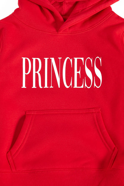 Family Goals Mini Princess Hoodie - Red