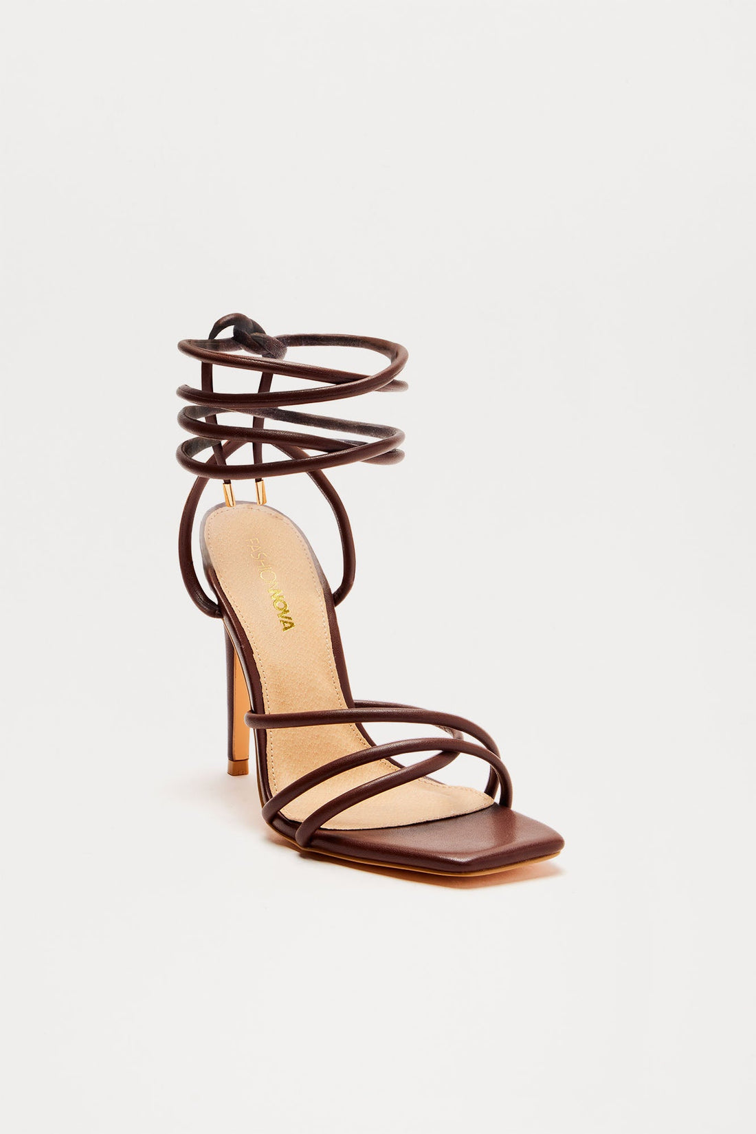 Never Look Back Strappy Heels - Chocolate