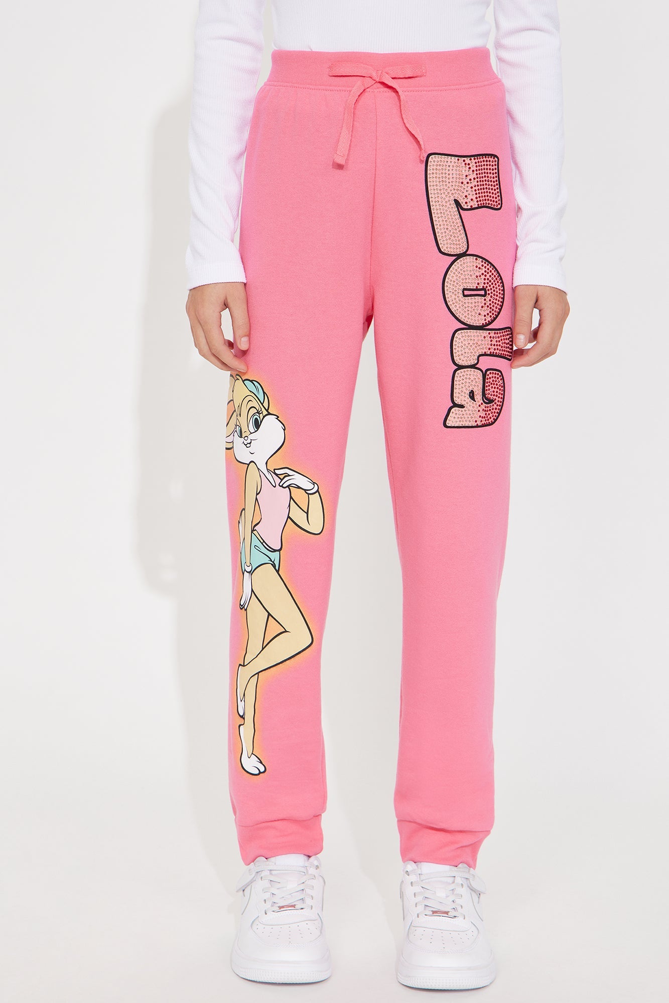 Mini Lola Rhinestone Jogger - Pink