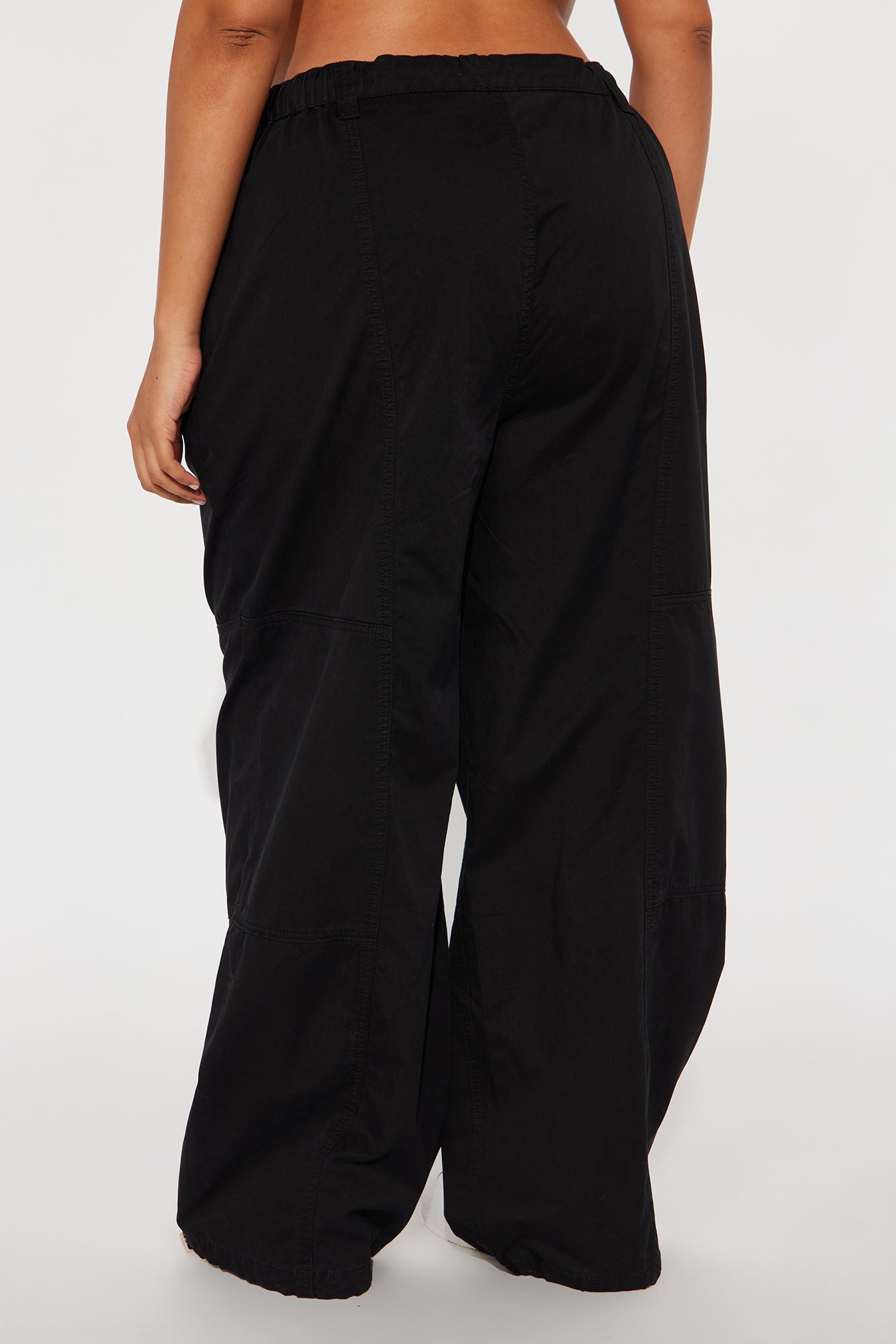Olivia Wide Leg Jogger - Black Wash