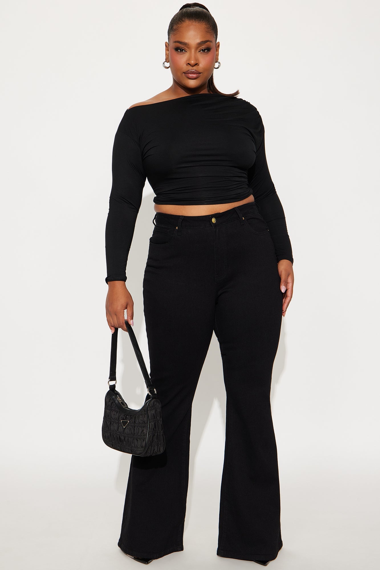 Out And About Super Flare Jeans - Black