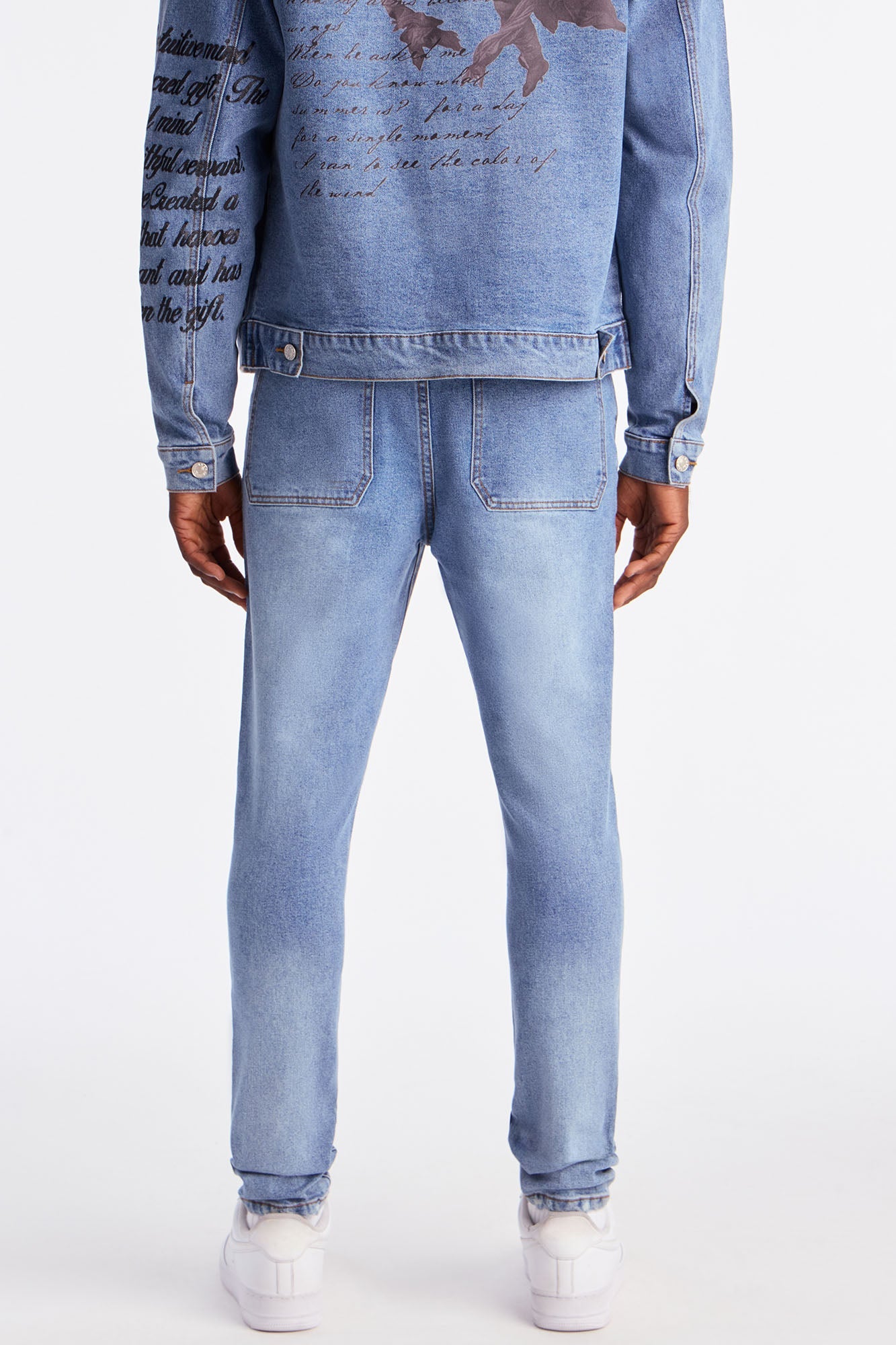 Skinny Scripted Streets Jean - Vintage Blue Wash