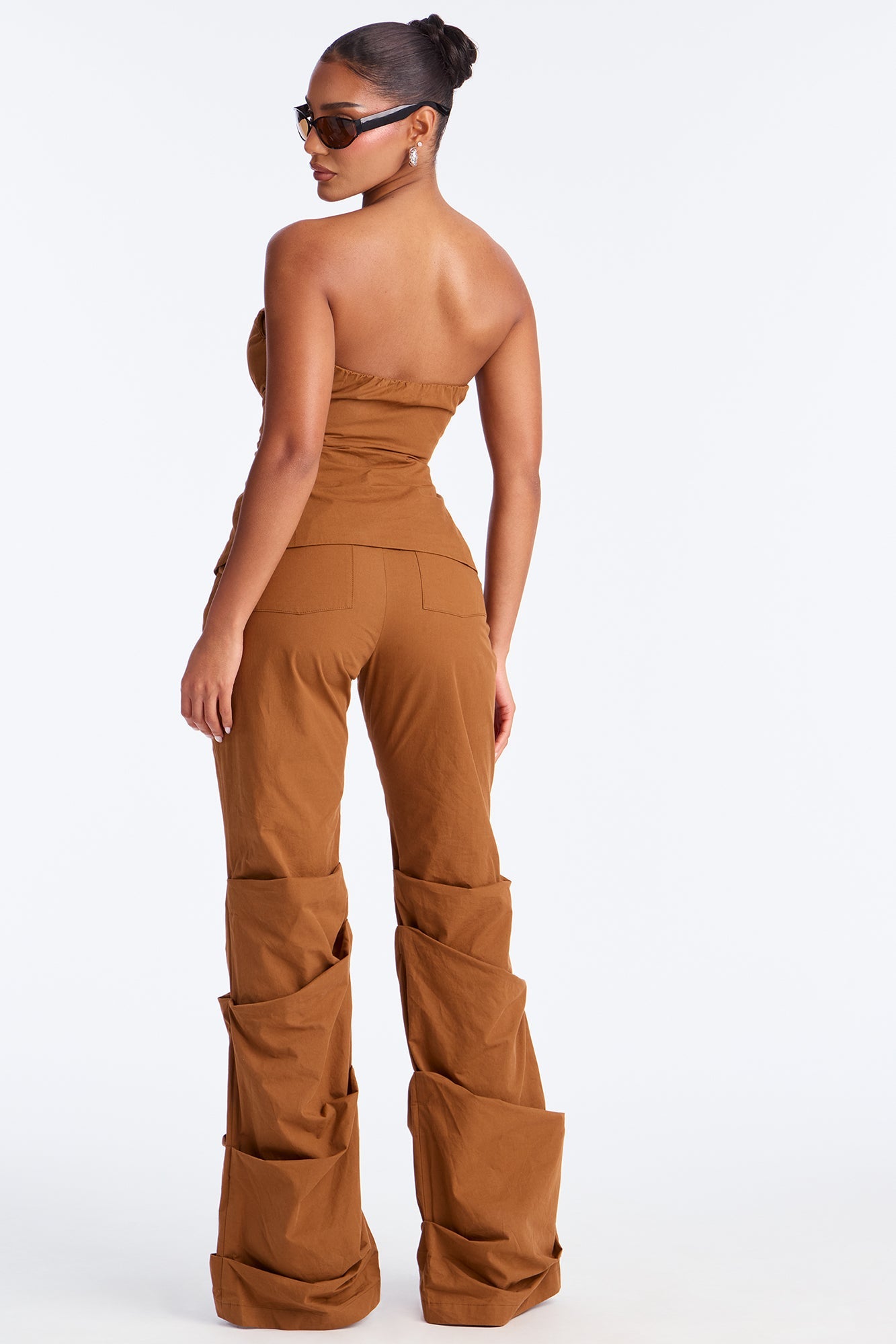 Boss Formation Corset Pant Set - Brown