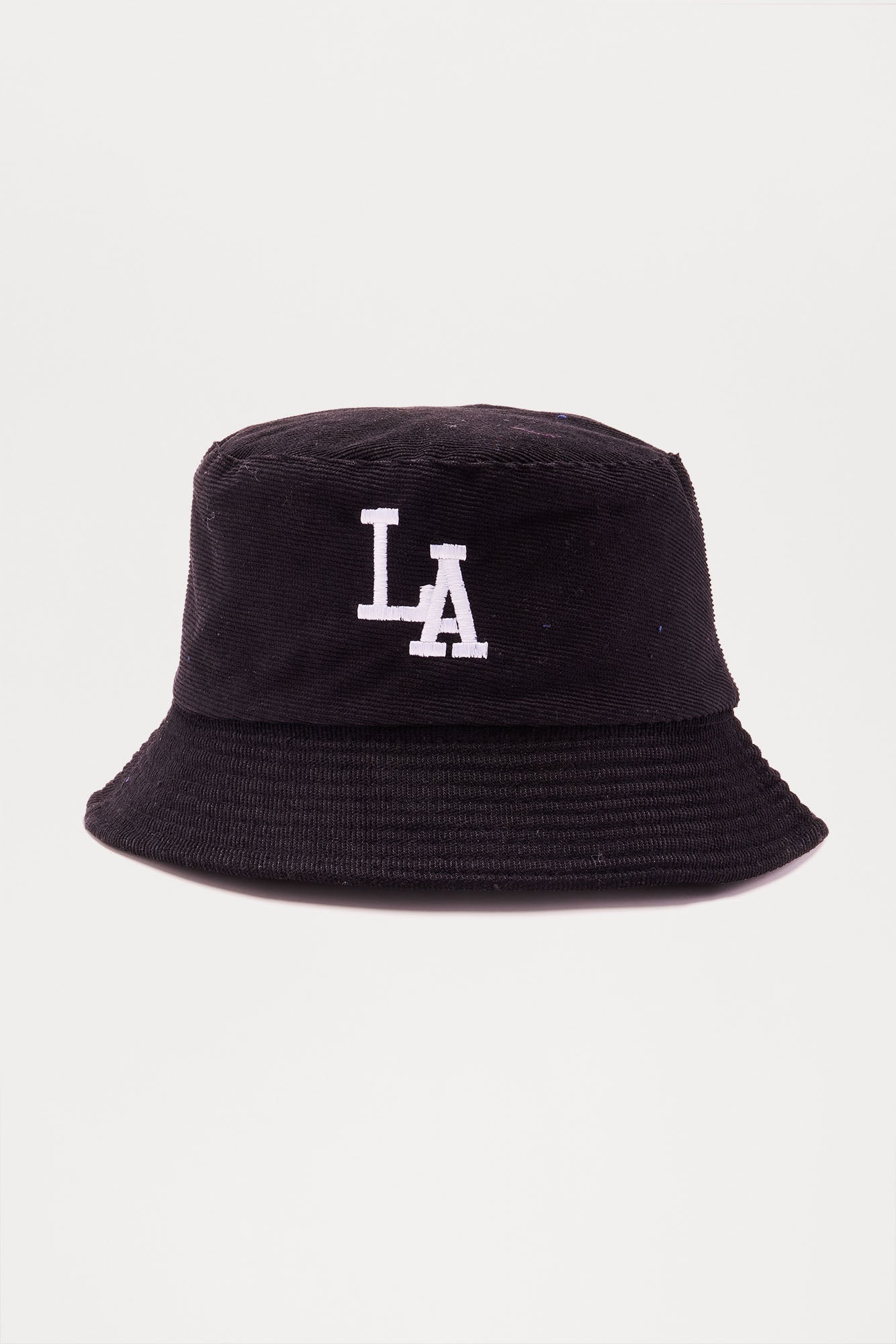 Mini LA City Corduroy Bucket Hat - Black