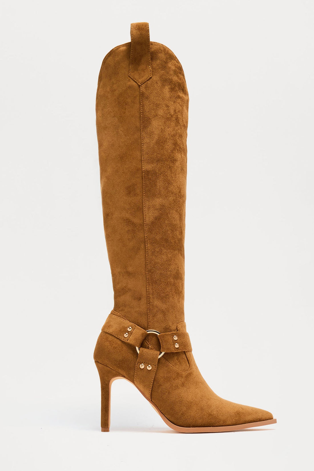 Rochester Hardware Stiletto Boots - Tan