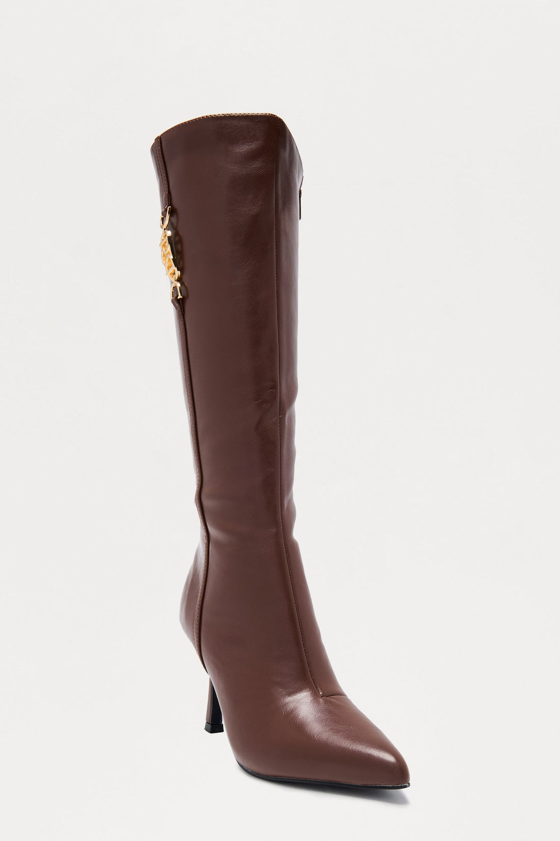 Link Hardware Knee High Boots - Brown