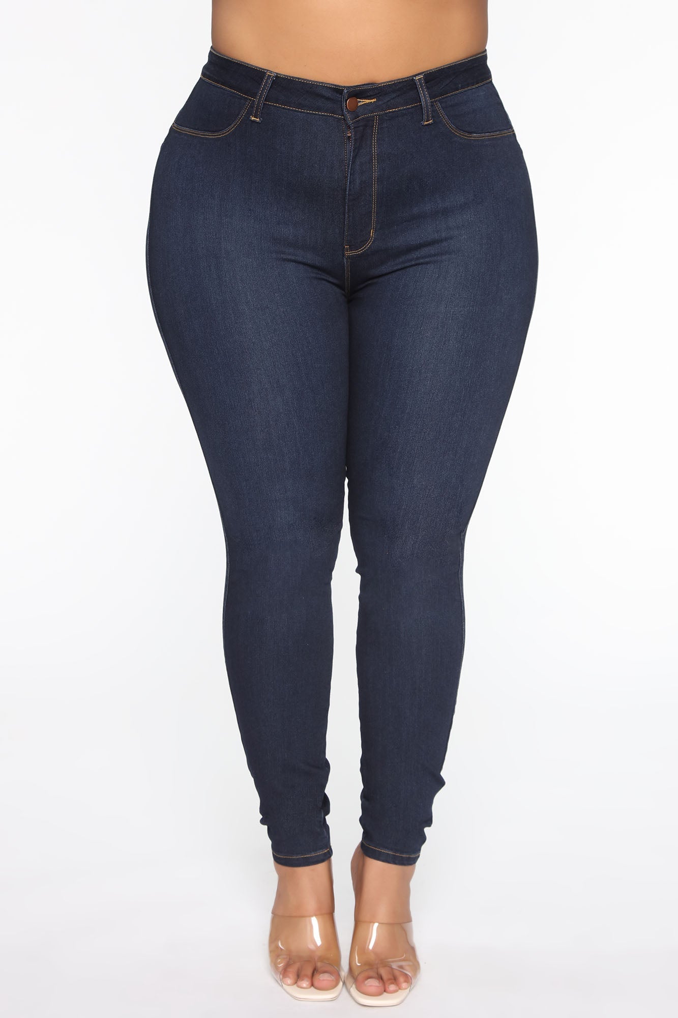 Classic Beauty Booty Lifter Skinny Jeans - Dark Denim