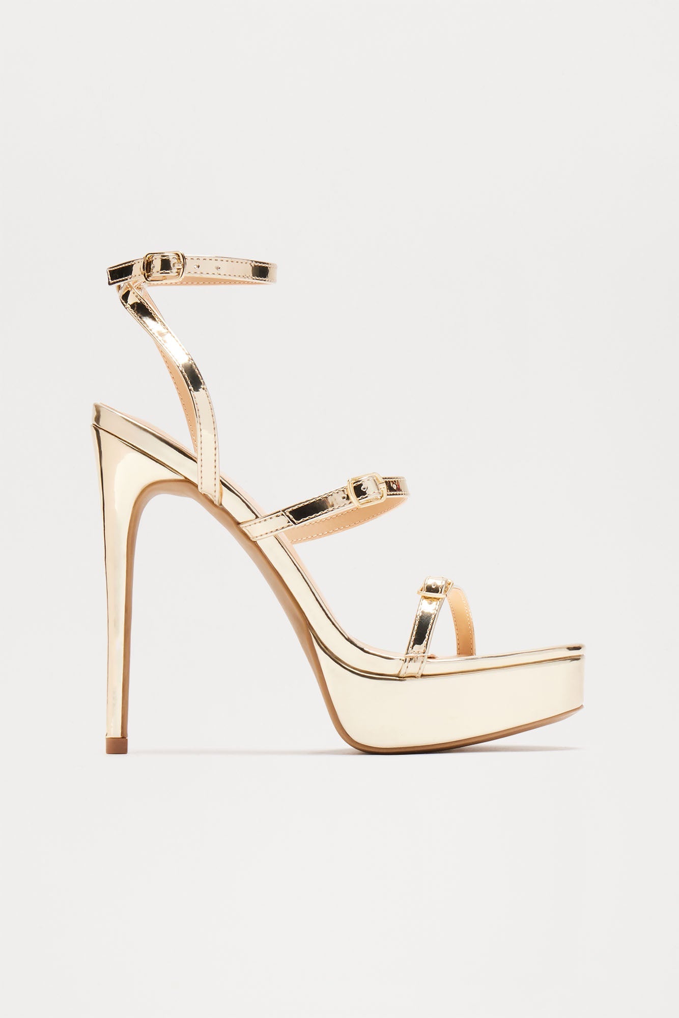 Xavia Platform Heels - Gold