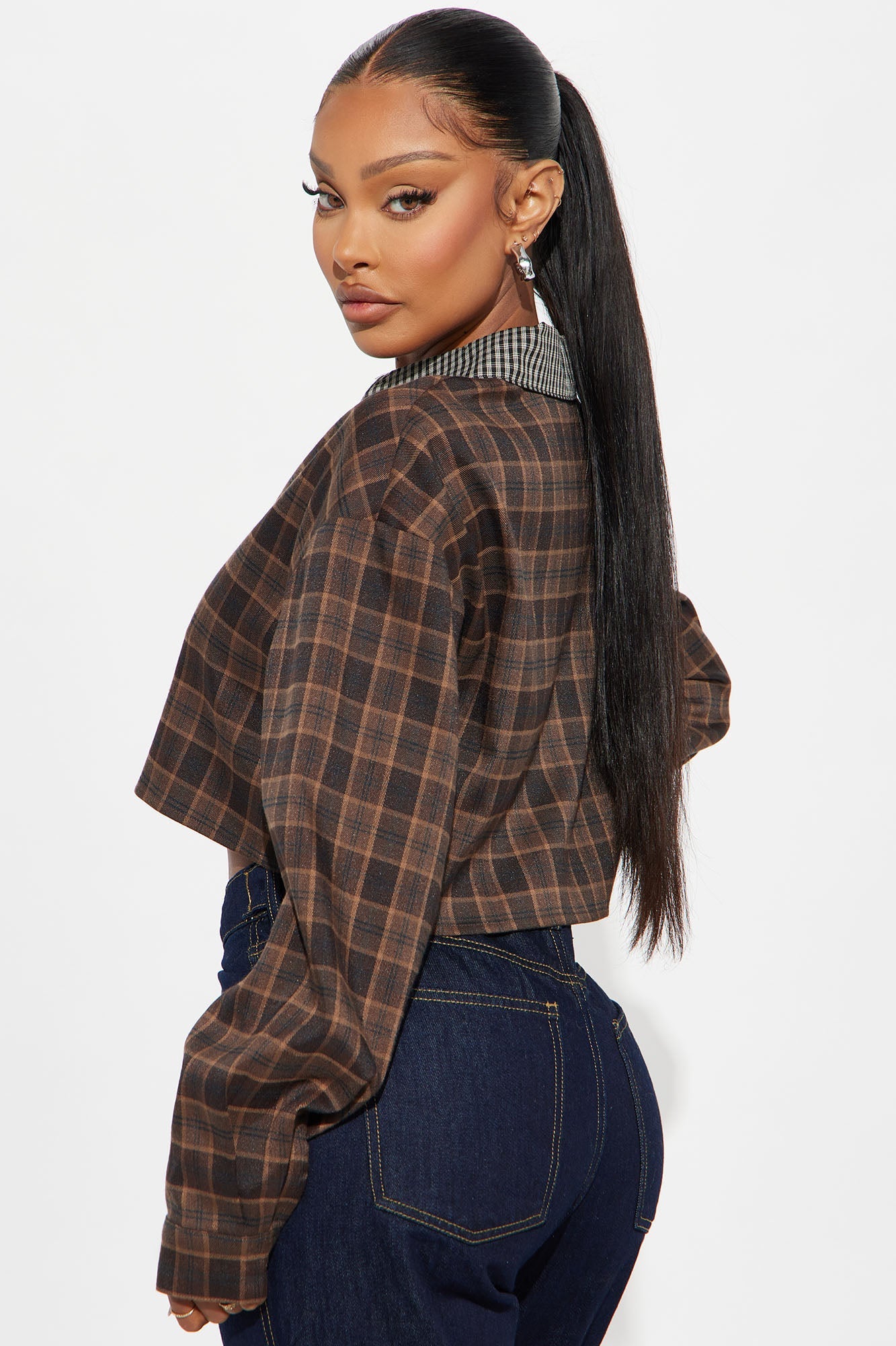 Kennie Plaid Shirt - Brown Combo