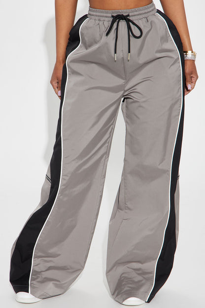 Nothing Less Windbreaker Track Pant - Charcoal/combo