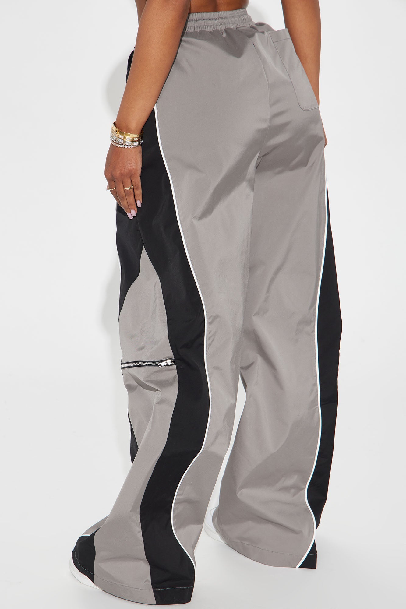 Nothing Less Windbreaker Track Pant - Charcoal/combo