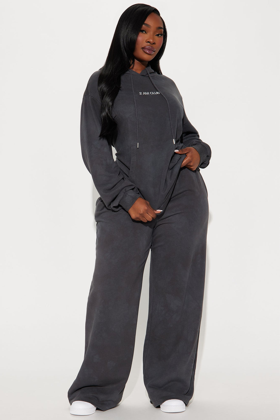 2 AM Club Sweatsuit Set - Charcoal