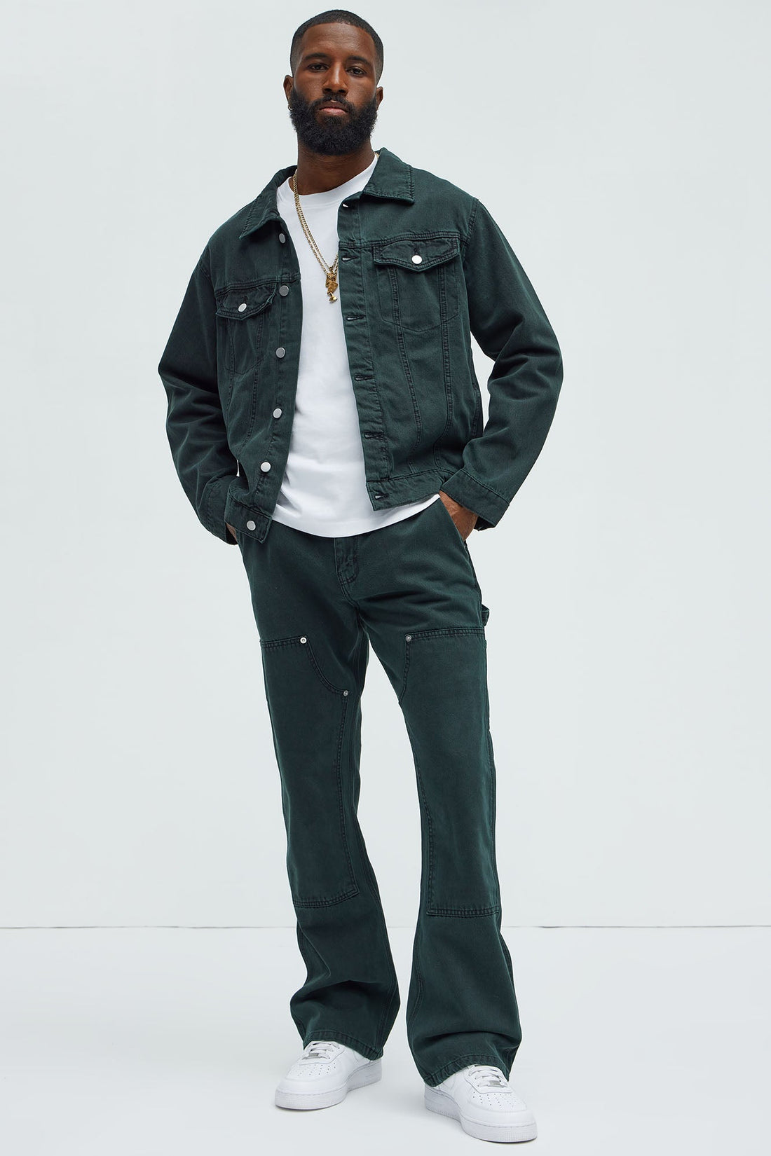 Conner Carpenter Flare Jeans - Green