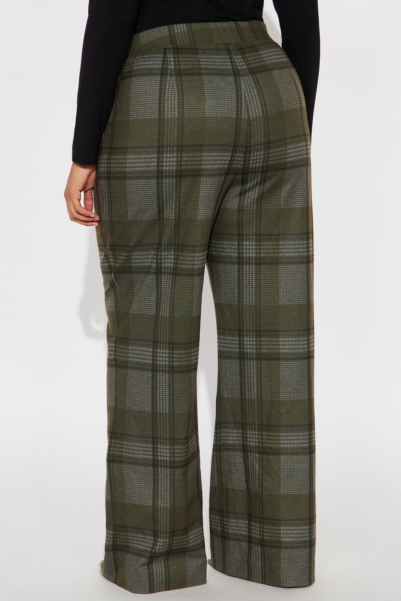 Feeling Preppy Wide Leg Pant 33 - Olive/combo