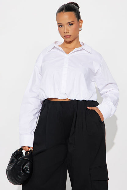 Extra Hours Poplin Shirt - White