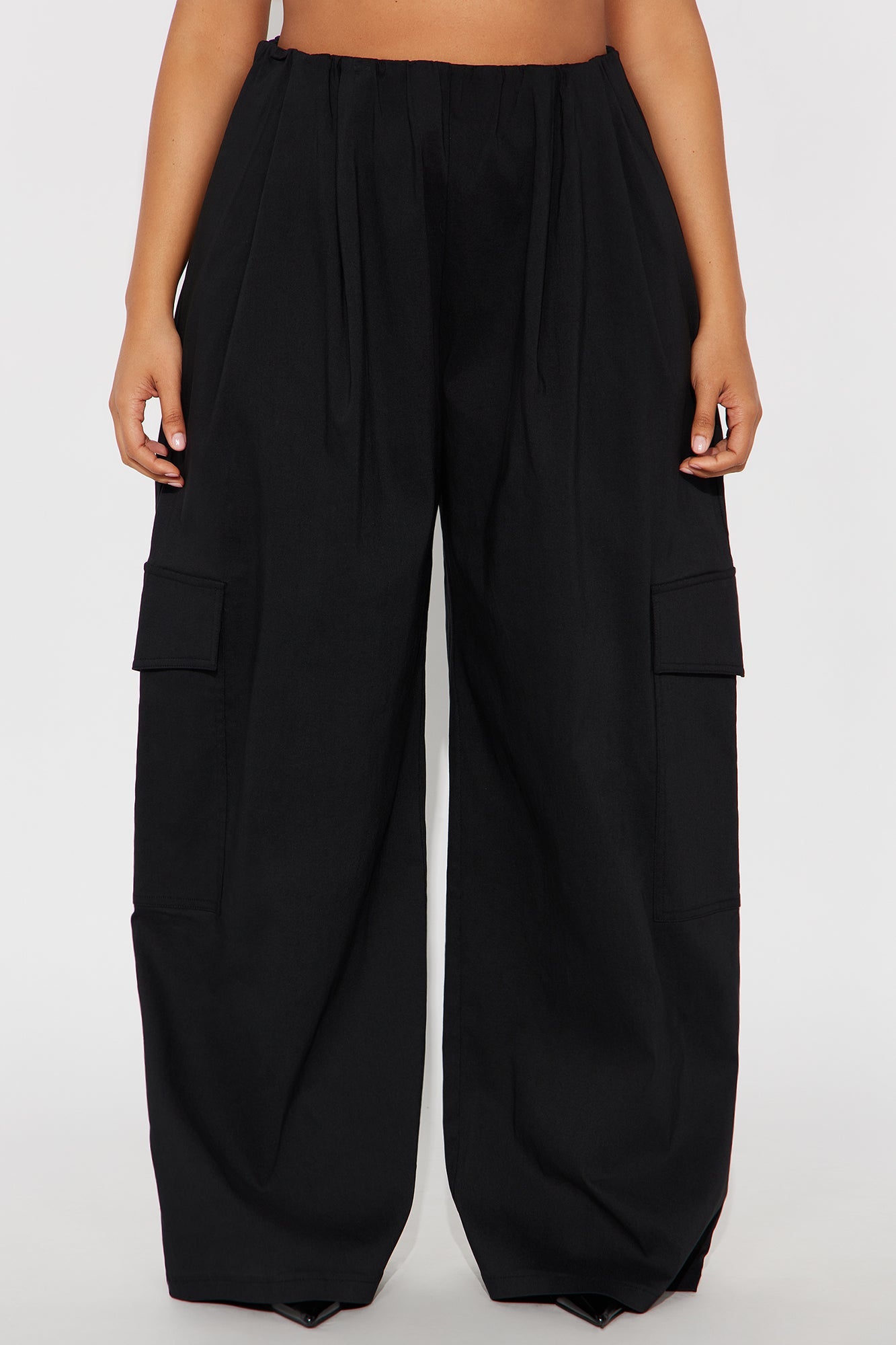 Rush Hour Cargo Wide Leg Pant 32″ - Black