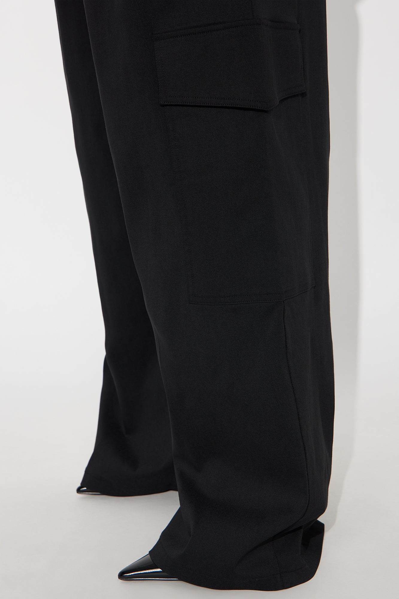 Rush Hour Cargo Wide Leg Pant 32″ - Black