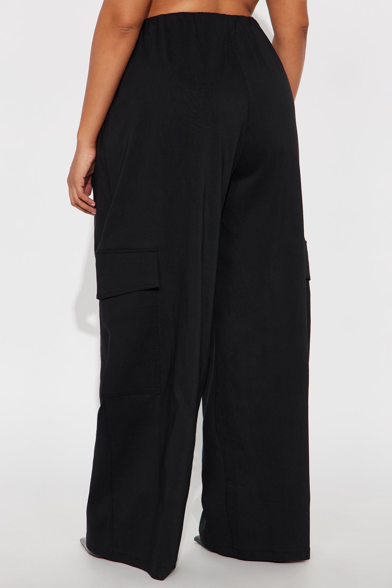 Rush Hour Cargo Wide Leg Pant 32″ - Black